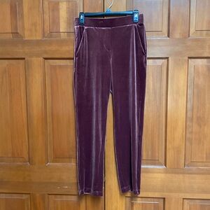 Loft velour ankle pants